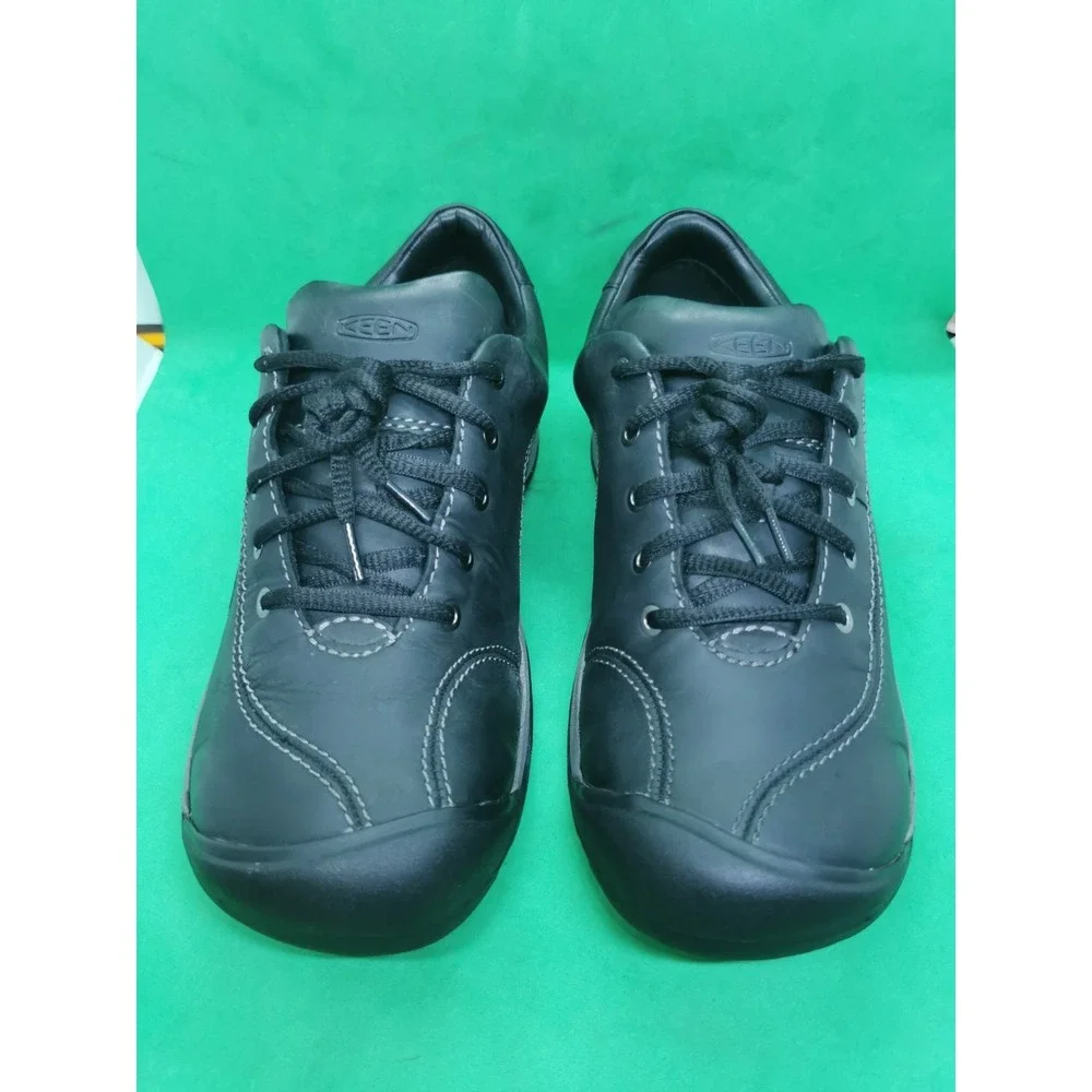KEEN Women's Presidio II Hiking Shoe 1018314 Black Leather Grey US 9.5 EU 40